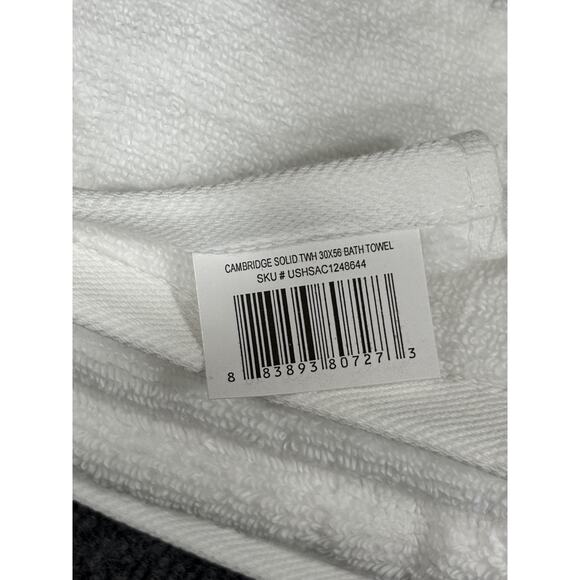 Tommy Bahama 9 Piece Premium Cotton Bath Towel Set Solid White NEW - Picture 7 of 12